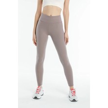 Miraxx Derya Kurşun Vizon Yüksek Bel Fitilli Tayt 0608