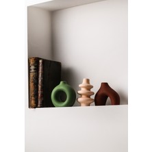 Lalezen Home Dekoratif Şık Bohem Minimal 3lü Şık Vazo Set