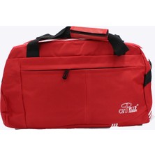 Chantaky Çizgili Seyahat Büyük Boy Spor ve Seyahat Çantası 018 Kırmızı Tek Ebat