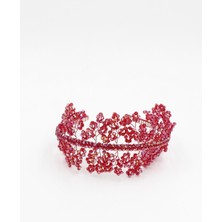 Chantaky 078 650 Bordo Taşlı Gelin Kına Tacı Bordo Tek Ebat