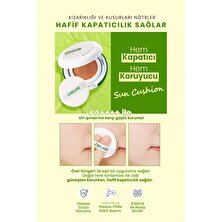 Lebelage Yağlanma Karşıtı Centella İçeren Kapatıcı Güneş Koruyucu Lebelage No Sebum Cushion SPF50+ Pa++++