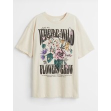Emila Kids Önü Yazılı Baskılı Kız Çocuk T-Shirt