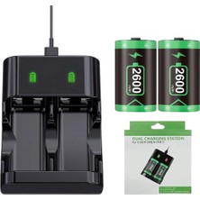 Cosmostech Xbox Series S ve X / Xbox One ve S Kumandaları Çift Bataryalı 2600 mAh Şarj Kiti