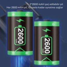 Cosmostech Xbox Series S ve X / Xbox One ve S Kumandaları Çift Bataryalı 2600 mAh Şarj Kiti