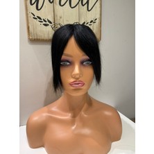 Peruk Market Baby Ipek Taban Tepelik Tepe Kısmı Özel Komple Cilt Görünümlü Gerçek Saçtan Özel Üretim BABYTEPELIK25