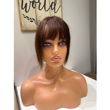 Peruk Market Baby Ipek Taban Tepelik Tepe Kısmı Özel Komple Cilt Görünümlü Gerçek Saçtan Özel Üretim BABYTEPELIK16