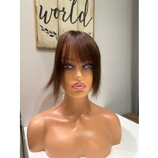 Peruk Market Baby Ipek Taban Tepelik Tepe Kısmı Özel Komple Cilt Görünümlü Gerçek Saçtan Özel Üretim BABYTEPELIK19