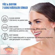 Moje More Yüz & Boyun Yaşlanma Karşıtı Sıcak Kompres Işık Terapisi ,titreşimli Ems Cihazı (Gıdık,sarkma,kırşıklık Giderici Cihaz)