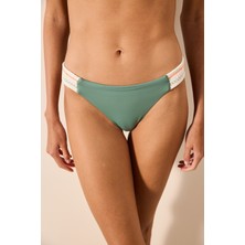 Penti Piera Side İşlemeli Yeşil Bikini Altı