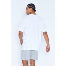 Sizefash Erkek Oversize Fit T-Shirt %100 Pamuk