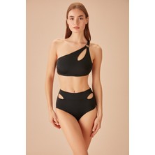 Suwen Tek Omuz Aksesuarlı Bralet Bikini Üst
