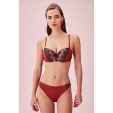 Suwen Detaylı Straplez Bikini Üst