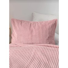 Merinos Modern Line 3'Lü Pembe Battaniye Set
