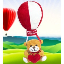 Sevimli Uçan Balonlu Ayıcık (Seni Seviyorum)