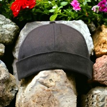 Shopiolog Yazlık Pamuklu Docker Kipa Şapka Kısa Şapka Arkası Ayarlı Sipersiz