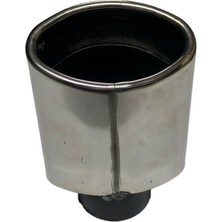 HYM Tuning 105LIK Tek Çıkışlı 105MM Egzoz Ucu Eğik Oval Ağız