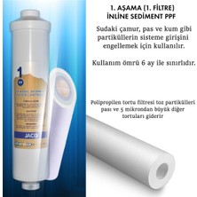 Sumarkt Su Arıtma Cihazı Filtresi Kapalı Kasa 3 Aşama Inline 12 Inç Ekonomik Paket