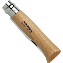 Opinel Inox No 8 Kayın Saplı Paslanmaz Çelik Trekking Çakı - Naturel