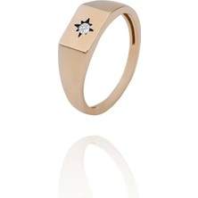 İzgi Kuyumculuk Kuzey Yıldızı Yüzük - Beyaz