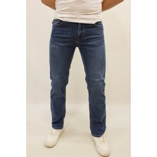 Twister Jeans Milano 717-01 Blue Rahat Kalıp Erkek Likralı Kot Pantolon Mavi