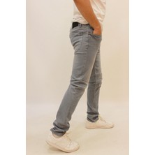 Twister Jeans Panama 637-01 Bluish Grey Wash Erkek Likralı Dar Kesim Kot Pantolon Gri