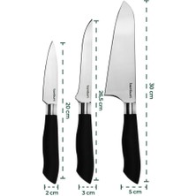 Bambum Mastercut - 3'lü Şef Bıçağı Seti