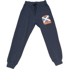 İrem Çocuk Giyim Erkek Çocuk /kız Çocuk No Rules Yazı Desenli Iki Ip Şardonlu Füme Renk Eşofman Altı