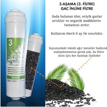 Sumarkt Inline Kapalı Kasa Su Arıtma Cihazı Uyumlu 6 Aşama 80 Gpd Süper Membranlı Alkalinli Bakım Seti