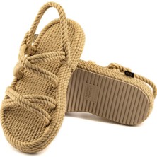 Nomadic Republic Tahiti Platform Kadın Bej Sandalet TAHP-0012