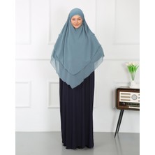 Mercan Hijab Üç Katlı Şifon Sufle Khimar