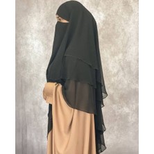 Mercan Hijab Üç Katlı Şifon Sufle Khimar