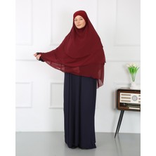 Mercan Hijab Üç Katlı Şifon Sufle Khimar