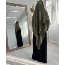 Mercan Hijab Üç Katlı Şifon Sufle Khimar