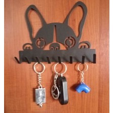 Ardini Anahtar Askılığı İster Kendinden Yapışkanlı İster Vidalı Köpekcik Mat Siyah