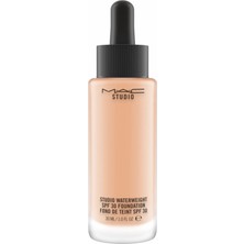 MAC Studio Waterweight Spf 30 Foundation NW18 Fondöten 30 ml..Akışkan ve Elastik