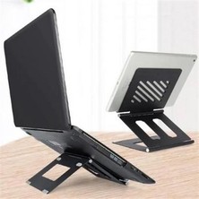 Hdy Buffer®  Ayarlanabilir Metal Dizüstü Destek Tabanı Katlanabilir Taşınabilir Laptop Sehpası Standı