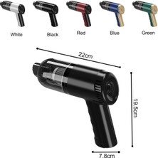 Sunflowerr Elektrikli Süpürge Araba Mini USB Şarj Emme Temizleyiciler Taşınabilir El Ev Masası Kablosuz Elektrikli Süpürge Yeşil (Yurt Dışından)