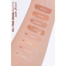 Peripera Mat, Işıltılı ve Simli Yoğun Pigmentli Far Paleti Peripera All Take Mood Palette (07 Nude Flex)