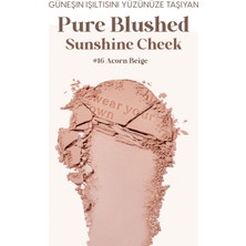 Peripera Pastel Tonlarda Sebum Dengeleyici Toz Allık Peripera Pure Blushed Sunshine Cheek (16 Acorn Beige)