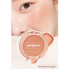 Peripera Pastel Tonlarda Sebum Dengeleyici Toz Allık Peripera Pure Blushed Sunshine Cheek (04 Hazel Orange)