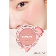 Peripera Pastel Tonlarda Sebum Dengeleyici Toz Allık Peripera Pure Blushed Sunshine Cheek (01 Calm Pink)