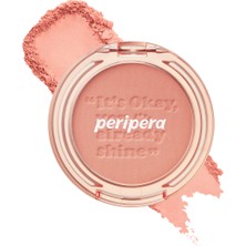 Peripera Pastel Tonlarda Sebum Dengeleyici Toz Allık Peripera Pure Blushed Sunshine Cheek (02 Milktea Coral)