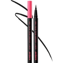 Hassas ve İnce Fırça Uçlu Kalem Eyeliner PERIPERA Ink Thin Thin Brush Liner (01 Black Noir)