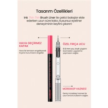 Hassas ve İnce Fırça Uçlu Kalem Eyeliner PERIPERA Ink Thin Thin Brush Liner (01 Black Noir)