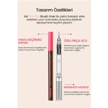 Hassas ve İnce Fırça Uçlu Kalem Eyeliner PERIPERA Ink Thin Thin Brush Liner (02 Brown Film)