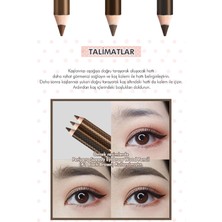 Peripera Yumuşak Dokuda Pürüzsüz Görünüm Sunan Kaş Kalemi Peripera Speedy Eyebrow Wood Pencil (1 Black Brown)