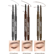 Peripera Ultra Ince Uçlu, Doğal Görünüm Veren Kaş Kalemi Peripera Speedy Skinny Brow (7 Ash Brown)