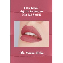 Peripera Mat Bitişli ve Uzun Süre Kalıcı Stick Ruj Peripera Ink Mood Matte Stick (06 Mauve-Holic)