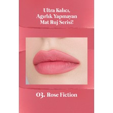 Peripera Mat Bitişli ve Uzun Süre Kalıcı Stick Ruj Peripera Ink Mood Matte Stick (03 Rose Fiction)