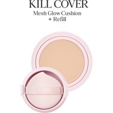 Clio Yoğun Nem ve Işıltı Veren Cushion Clio Kill Cover Mesh Glow Cushion+Refill (3 Linen) SPF50+PA++++